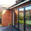 close up of extension bifold doors